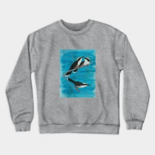 Bablers  - beautiful bird painting bird art Crewneck Sweatshirt